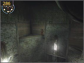 Z podwyższenia skaczemy na środkowy fragment muru a stamtąd w kierunku półek na środku [285] - Pokój aktywacyjny - teraźniejszość (1) | Trybiki i śrubki | PoP Dusza Wojownika - Prince of Persia: Dusza Wojownika - poradnik do gry