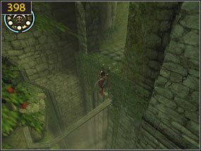 Nieco dalej przebiegamy po ścianie i wskakujemy na gałąź [397] z niej na kolejną, aż w końcu docieramy do drzwi [398] - Hol ogrodowy - teraźniejszość | Woda i ogrody | Prince of Persia Dusza Wojownika - Prince of Persia: Dusza Wojownika - poradnik do gry
