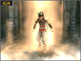 Dopiero jak przekroczymy wodne drzwi, Dahaka da nam spokój [423] - Wodospady w ogrodzie - teraźniejszość | Woda i ogrody | PoP Dusza Wojownika - Prince of Persia: Dusza Wojownika - poradnik do gry