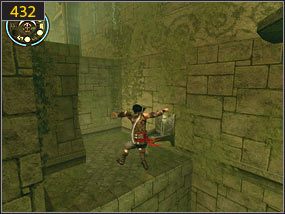Przedostajemy się na drugi balkon biegnąc po ścianie [431] i za pomocą kilku skoków docieramy do fontanny [432] - Hol ogrodowy - przeszłość | Woda i ogrody | Prince of Persia Dusza Wojownika - Prince of Persia: Dusza Wojownika - poradnik do gry