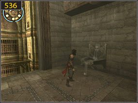 W końcu dostajemy się do pomieszczenia [535], gdzie uzupełniamy zdrowie i zapisujemy grę [536] - Więzienie - przeszłość (2) | Tron i maska | Prince of Persia Dusza Wojownika - Prince of Persia: Dusza Wojownika - poradnik do gry