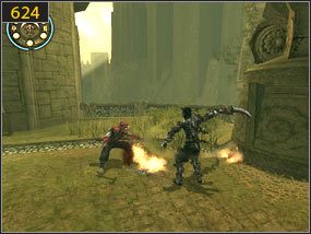 Naciskamy zapadnię [623] i schodzimy na sam dół, gdzie czeka nas walka [624] - Święte jaskinie - przeszłość (2) | Drugie podejście | PoP Dusza Wojownika - Prince of Persia: Dusza Wojownika - poradnik do gry