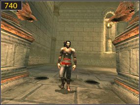 Tam uzupełniamy życie i zapisujemy grę [739] oraz kierujemy się w kierunku portalu [740] - Komnata klepsydry - przeszłość | Śmierć księcia, Prawdziwy wojownik - Prince of Persia: Dusza Wojownika - poradnik do gry