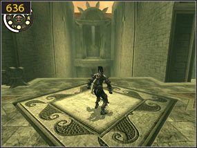 W ogrodzie wchodzimy na drabinę zaraz przy bramie [635] i kierujemy się na główny plac [636] - Hol ogrodowy - przeszłość | Drugie podejście | Prince of Persia Dusza Wojownika - Prince of Persia: Dusza Wojownika - poradnik do gry