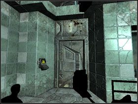 Po skończonej walce ulecz się przy pobliskim NanoMED - 05 - Infirmary | Solucja | Kroniki Riddicka Ucieczka z Butcher Bay - Kroniki Riddicka: Ucieczka z Butcher Bay - poradnik do gry