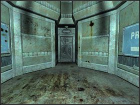 Za następnymi drzwiami znajduje się przejście do kolejnego etapu - 05 - Infirmary | Solucja | Kroniki Riddicka Ucieczka z Butcher Bay - Kroniki Riddicka: Ucieczka z Butcher Bay - poradnik do gry
