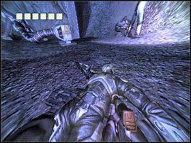 Przejdź pobliskim korytarzem do kolejnego pomieszczenia - 23 - Mining Core (1) | Solucja | Kroniki Riddicka Ucieczka z Butcher Bay - Kroniki Riddicka: Ucieczka z Butcher Bay - poradnik do gry