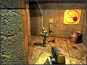 Przekrocz drzwi po prawej i zejdź po cichu po schodach - 23 - Mining Core (1) | Solucja | Kroniki Riddicka Ucieczka z Butcher Bay - Kroniki Riddicka: Ucieczka z Butcher Bay - poradnik do gry