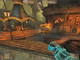 Zapisujemy grę w miejscu zapisu i ruszamy przez przejście, które właśnie się otworzyło - 6.2 Smutne Miasteczko cz.1 | Painkiller Battle Out of Hell - Painkiller: Battle Out of Hell - poradnik do gry