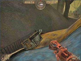 Schodzimy na skraj dachu i podążamy dalej - 6.2 Smutne Miasteczko cz.3 | Painkiller Battle Out of Hell - Painkiller: Battle Out of Hell - poradnik do gry