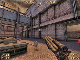 Potem likwidujemy grupę, która pojawi się na dziedzińcu - 6.3 Laboratorium cz.1 | Painkiller Battle Out of Hell - Painkiller: Battle Out of Hell - poradnik do gry