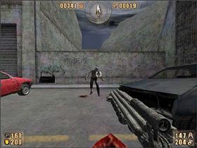 Ten kawałek nie jest prosty - samochody są jak się okazuje we właściwych rękach ( - 6.5 Wymarłe Miasto cz.6 | Painkiller Battle Out of Hell - Painkiller: Battle Out of Hell - poradnik do gry