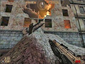 Po oczyszczeniu terenu - w bramie mamy miejsce zapisu i idziemy dalej - 6.6 Leningrad cz.1 | Painkiller Battle Out of Hell - Painkiller: Battle Out of Hell - poradnik do gry