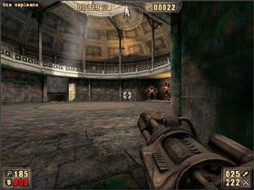 Na końcu łapiemy zbroję i zapoznajemy się z następna częścią ścieżki zdrowia - obracającymi się kolumnami z kosami - 6.7 Koloseum cz.4 | Painkiller Battle Out of Hell - Painkiller: Battle Out of Hell - poradnik do gry