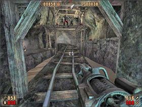 Niestety następne pomieszczenia - mimo iż przypominające to pierwsze z naszej przejażdżki, będą znacznie trudniejsze do oczyszczenia w zadanym terminie - 6.8 Podziemia cz.2 | Painkiller Battle Out of Hell - Painkiller: Battle Out of Hell - poradnik do gry