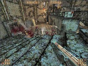 Przed nami śmieszny koleś z wielką spluwą - 6.8 Podziemia cz.4 | Painkiller Battle Out of Hell - Painkiller: Battle Out of Hell - poradnik do gry