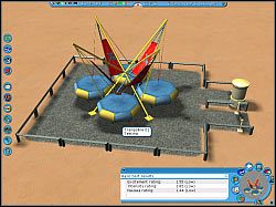 Trampoline [koszt: 324$] - Atrakcje Gentle Rides | Obiekty w RollerCoaster Tycoon 3 - RollerCoaster Tycoon 3 - poradnik do gry