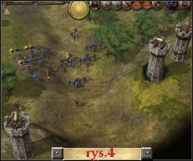 Teraz nie pozostaje nam nic innego jak stworzyć potężną armię i zaatakować nieprzyjacielski obóz na północnym-wschodzie (7) - Misja 9 w The Settlers Dziedzictwo Królów - The Settlers: Dziedzictwo Królów - poradnik do gry