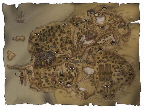 1 - Mapa jaskiń | Mapy | Gothic II Noc Kruka - Gothic II: Noc Kruka - poradnik do gry