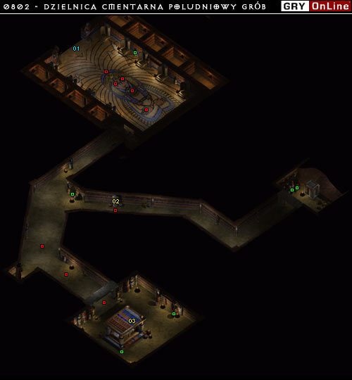 Do tej lokacji powinniśmy wejść z Korganem w drużynie gdyż wiąże się ona z zadaniem odzyskania Księgi Kazy - 0802 - Dzielnica Cmentarna: Południowy grób | Baldurs Gate II Cienie Amn - Baldurs Gate II: Cienie Amn - poradnik do gry