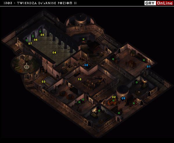 Na poziomie tym znajduje się sporo tajnych przejść - 1303 - Twierdza deArnise: Poziom 2 | Baldurs Gate II Cienie Amn - Baldurs Gate II: Cienie Amn - poradnik do gry