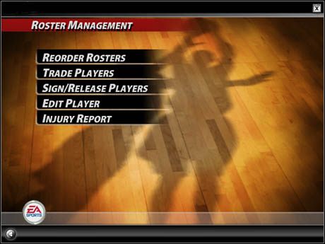 Settings, to miejsce, w którym możesz zająć się wszelkimi opcjami - [Game Mods] Season - Roster Management | NBA Live 2005 - NBA Live 2005 - poradnik do gry