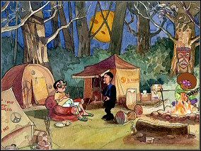 Przetnij nożem rybę od Rybaka (znajdziesz w niej złoty pierścionek) i upiecz ją na rożnie - Akt 2 (cz.3) Chłopaki nie płaczą - Chłopaki nie płaczą - poradnik do gry