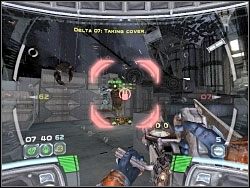 Czekają cię umiarkowanie ciężkie walki na dziedzińcu - The Gauntlet - Kampania III - Star Wars: Republic Commando - poradnik do gry
