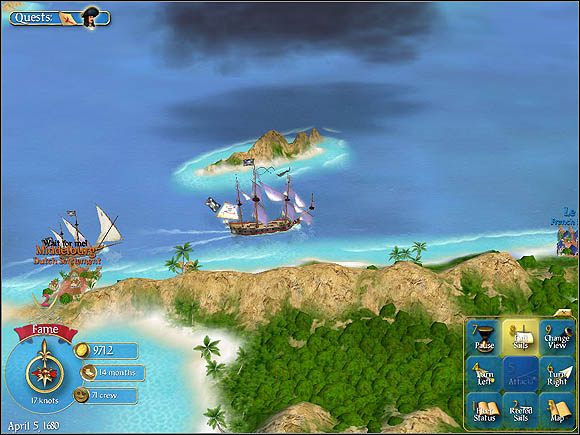 Przypływamy w okolice Trynidadu - Skarby | Inni piraci w Sid Meiers Pirates! - Sid Meiers Pirates! (2004) - poradnik do gry