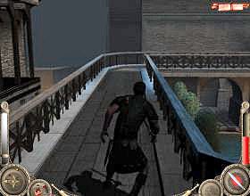 Skręć w prawo, przejdź przez kilka pokoi i wyjdź na następny balkon, gdzie spotkasz dwóch przeciwników [1] - Misja 9 (cz.2) | Augustus W służbie Cezara - Augustus: W służbie Cezara - poradnik do gry