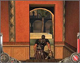 Kiedy oczyścisz przedpole, wejdź do budynku i przejdź przez kilka pokoi, likwidując po drodze przeciwników - Misja 11 (cz.2) | Augustus W służbie Cezara - Augustus: W służbie Cezara - poradnik do gry