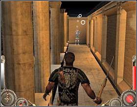 Po krótkiej scence wycofaj się z powrotem i poczekaj na pojedynczego strażnika, który wkrótce się zjawi - Misja 11 (cz.2) | Augustus W służbie Cezara - Augustus: W służbie Cezara - poradnik do gry