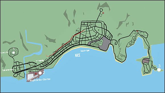 Punkt 1 - Ukryte samochody - Nicea | Sekrety Driver 3 - Driver 3 - poradnik do gry