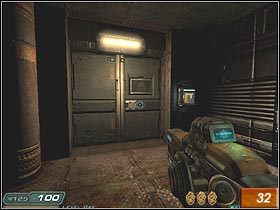 Idź przed siebie eksterminując wysłanników Betrugera i przejdź przez drzwi po lewej (przejście po prawej jest na razie niedostępne) - Erebus - Level 3 cz.1 | Doom 3 Resurrection of Evil - Doom 3: Resurrection of Evil - poradnik do gry