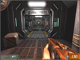 Po wyjściu z pomieszczenia kontrolnego skieruj się w prawo - Phobos Labs - Sector 3 cz.2 | Doom 3 Resurrection of Evil - Doom 3: Resurrection of Evil - poradnik do gry