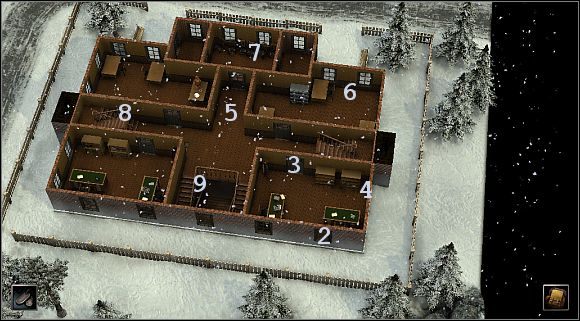 W środku na pewno usłyszysz odgłosy walki, więc masz wybór - albo dołączyć do wymiany ognia, albo poczekać, aż wrogowie sami się wyrżną - [Oś] (Ural) Biuro lokalnego radzieckiego komendanta | Silent Storm - Silent Storm - poradnik do gry