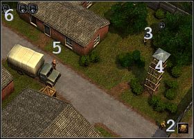 Przybyłeś (1 ) do magazynu wojskowego akurat w chwili, gdy Niemcy przedarli się doń i lada moment będą walczyć z obrońcami - [Alianci] (Północna Anglia) Angielski magazyn wojskowy | Silent Storm - Silent Storm - poradnik do gry