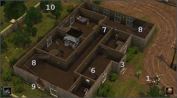 Teraz czas oczyścić z nieprzyjaciół piętro, ale miej na oku cały dom, bowiem wrogowie w każdej chwili mogą próbować uciec z naukowcem, a tego byśmy nie chcieli - [Alianci] (Południowa Anglia) Angielskie laboratorium | Silent Storm - Silent Storm - poradnik do gry