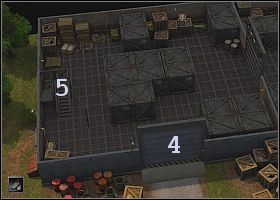 Zaczynasz (1 ) za siatką ogradzającą teren magazynu i lada chwila zostaniesz zauważony przez pilnujących okolicę Niemców - [Alianci] (Hanower) Niemiecki magazyn | Silent Storm - Silent Storm - poradnik do gry