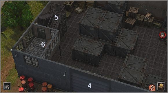 Po wejściu do środka musisz zająć się pilnującymi magazynu Niemcami, ale nie powinno ich tu być zbyt wielu - [Alianci] (Hanower) Niemiecki magazyn | Silent Storm - Silent Storm - poradnik do gry