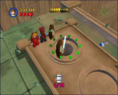 Kanister znajduje się w dziurze, do której wskakujemy chcąc zakończyć ten etap - [E1] Chapter 3 - Kanistry 8-10 - LEGO Star Wars - poradnik do gry