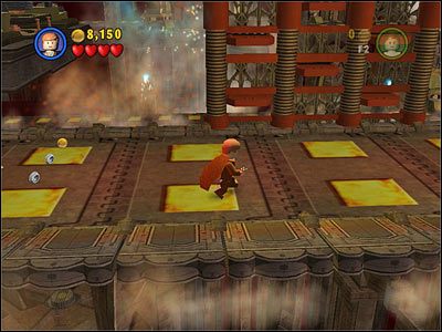 Jako Padme użyj haka w oznaczonym punkcie, a następnie strzel do tarczy - [E2] Chapter 2 - Droid Factory - LEGO Star Wars - poradnik do gry