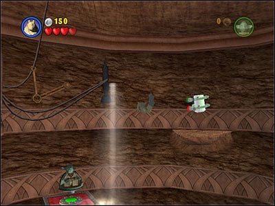 Użyj Jar-Jara do wykonania kilku wysokich skoków po obu stronach dużego pomieszczenia z manualnie wysuwanymi platformami - [E2] Chapter 5 - Kanistry 1-6 - LEGO Star Wars - poradnik do gry