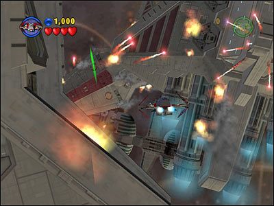 Beta-TIE-Fightery kontra Beta-X-Wingi w otoczeniu Beta-imperialnych krążowników - [E3] Chapter 1 - Battle Over Coruscant - LEGO Star Wars - poradnik do gry