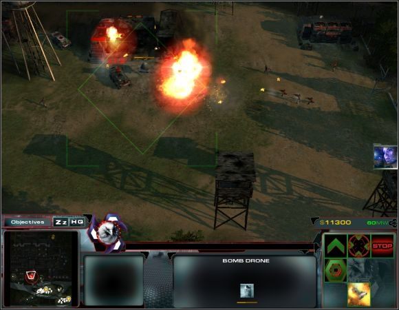Ponawiaj nimi ataki tak długo, aż zniszczysz wszystkie wrogie budynki [screen] - Misja 11 | Misje 11-14 | Act of War Direct Action - Act of War: Direct Action - poradnik do gry