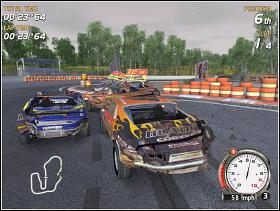 Początek Fairgrass Cup jest jednym z łatwiejszych w grze - Silver Class (4) | Trasy | FlatOut - FlatOut - poradnik do gry