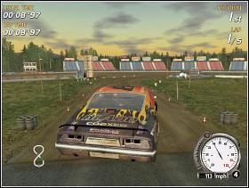 Konkurencja nawiązująca bardziej do zwykłych rajdów, aniżeli do konkurencji kaskaderskich - Bonusowe (1) | Trasy | FlatOut - FlatOut - poradnik do gry