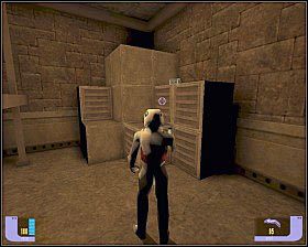 Idź w lewą stronę i wejdź po schodach na górę - - Jeraddo Mines | SISKO | Star Trek Deep Space Nine The Fallen - Star Trek Deep Space Nine: The Fallen - poradnik do gry