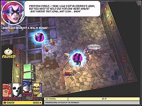 Po upłynięciu minuty załączy się krótka scenka przerywnikowa - [17] Mind of the mad-man cz.3 | Freedom Force vs the 3rd Reich - Freedom Force vs the 3rd Reich - poradnik do gry