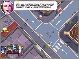 W pierwszej kolejności powinieneś zająć się żywiołakami ognia, które ukazałem na poniższym screenie - [20] The burning of Patriot City cz.1 | Freedom Force vs the 3rd Reich - Freedom Force vs the 3rd Reich - poradnik do gry